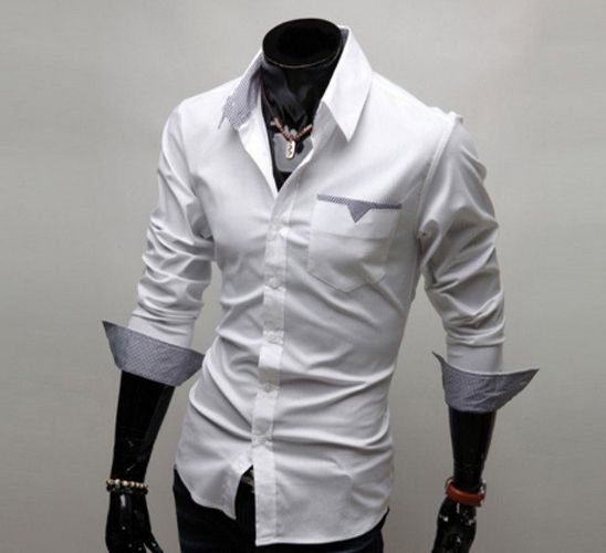 Camisa Casual Slim Fit Elegante - Branco