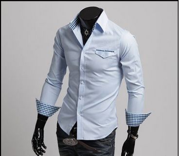 Camisa Luxo Slim - Azul