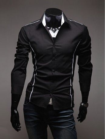 Camisa Slim Fit Luxo - Preto