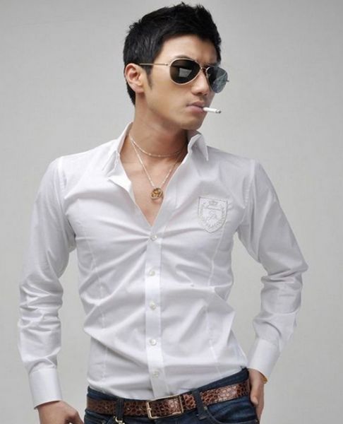 Camisa Manga Longa Slim Fit Luxo - Branco