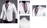 Blazer Masculino Slim Luxo - Branco