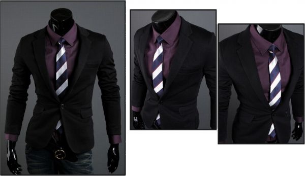 Blazer Masculino Casual - Preto