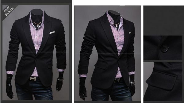 Blazer Masculino Luxo - Preto